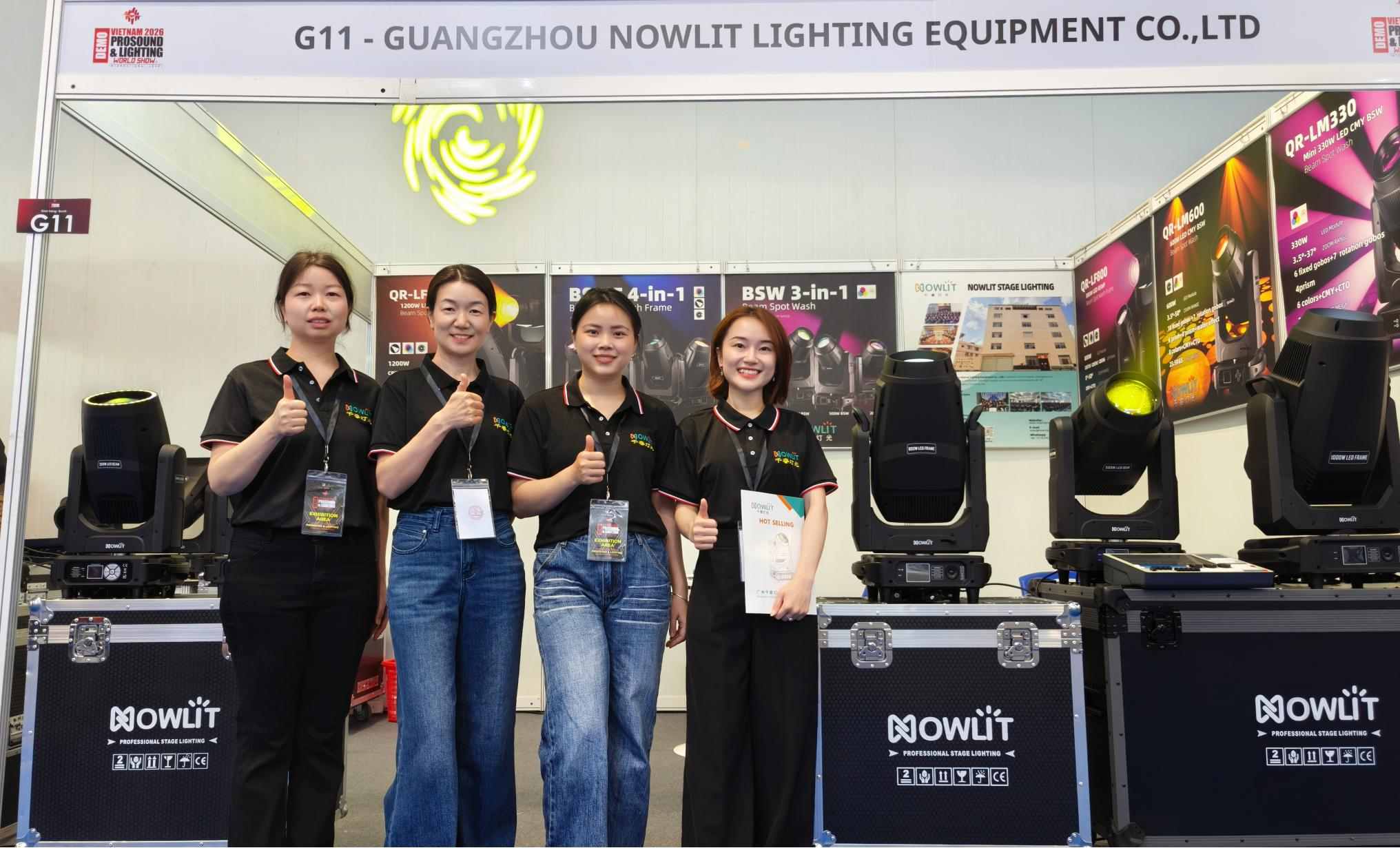 NOWLIT na Pro Sound & Lighting Vietnam 2026: Destaques do primeiro dia