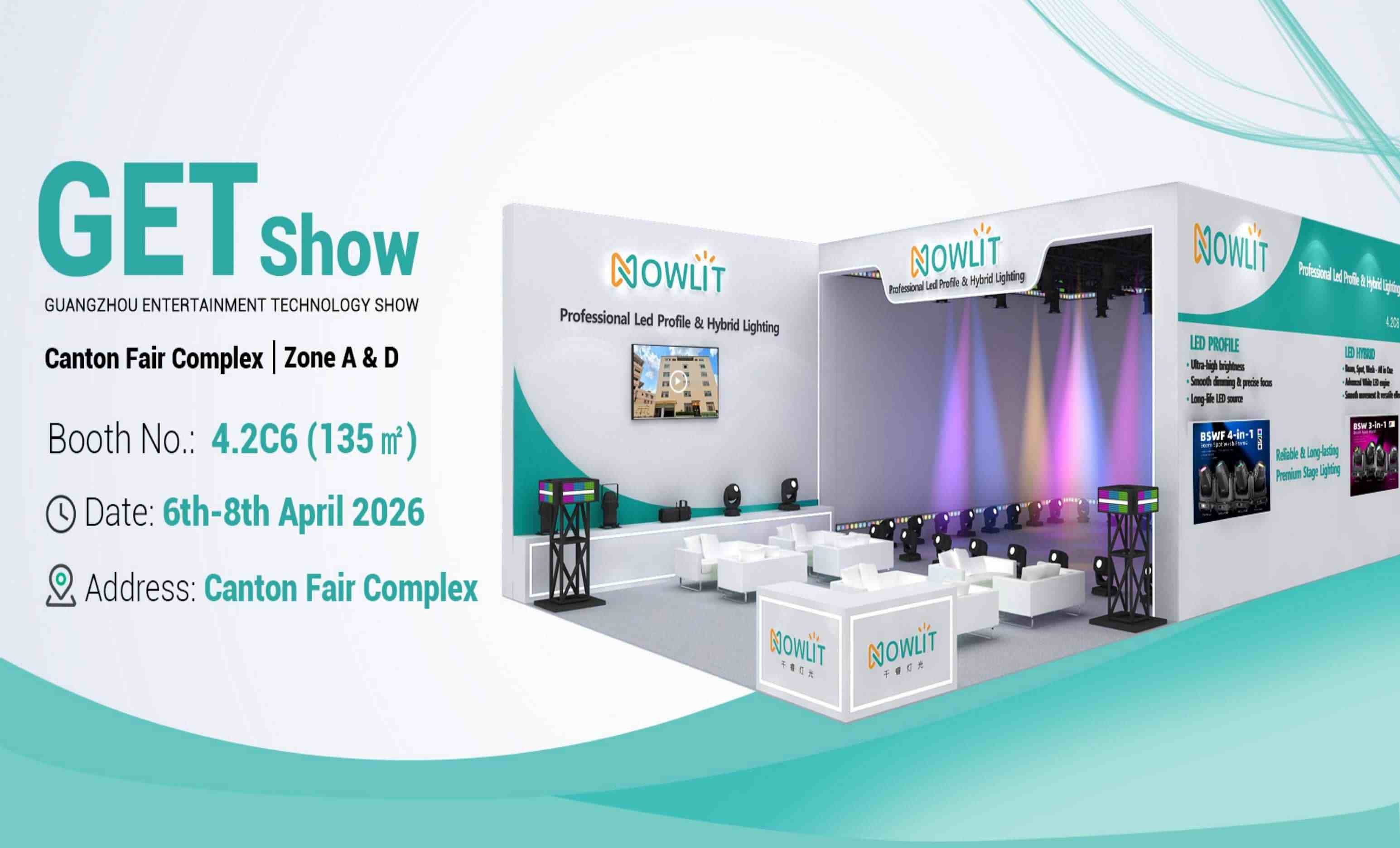 Convite para o NOWLIT no GET Show 2026
